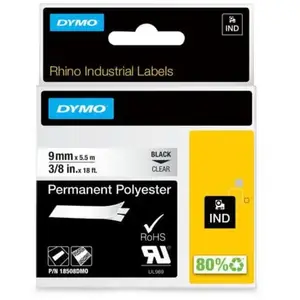 Dymo 1 Ruban àtiquette Industrielle Rhino En Polyester Auto-adhésive - Dymo pas cher