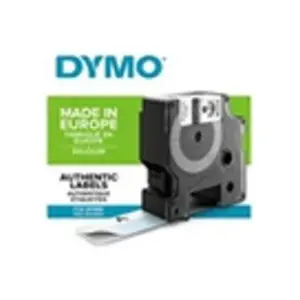 Comparateur de prix : DYMO Rhino - Etiquettes plastifiées pour fils et cables 24mm x 5.5m - Noir sur Blanc