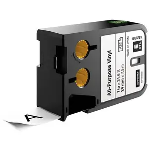 Comparateur de prix : Dymo XTL Cassette d'étiquettes multi usage en vinyle 24 mm x 7 m Noir sur Blanc