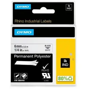 Comparateur de prix : Dymo 1 Ruban àtiquette Industrielle Rhino En Polyester Auto-adhésive - Dymo