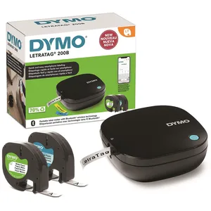 DYMO LetraTag 200B - Imprimante d'étiquettes - thermique direct - Bluetooth - noir