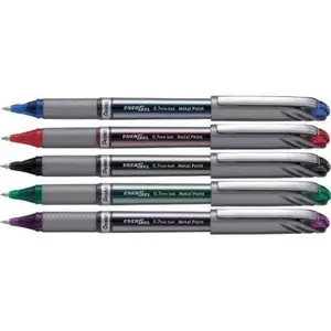Pentel - Stylo roller gel EnerGel Liquid Plus BL27, violet pas cher