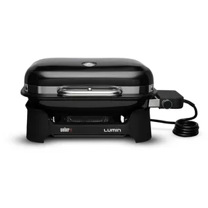 Comparateur de prix : WEBER Lumin compact black, 2200w, Grille en fonte LUMINCOMPACTBLACK