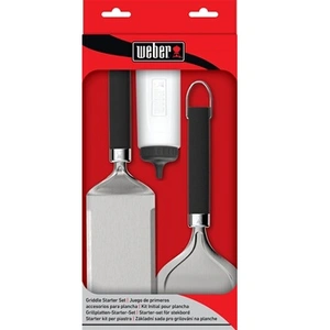 Comparateur de prix : Grattoir plancha WEBER ensemble de 3 ustensiles pour plancha TU