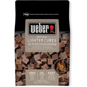 Comparateur de prix : Boîte de 48 cubes allumes feu naturels Weber 17612