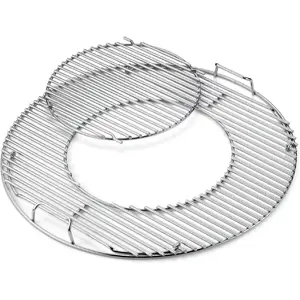 Comparateur de prix : Weber Accessoire Barbecue 8835 Grille de Cuisson Gourmet 57 cm Argent