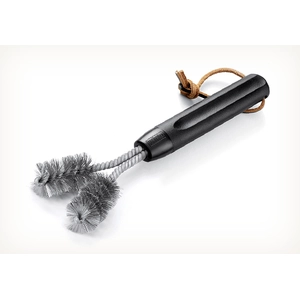 Brosse de nettoyage pour barbecue à deux têtes - WEBER - En acier inoxydable - Idéale pour les grilles en fonteVendu parcdiscount