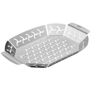 Comparateur de prix : Panier à légumes - Weber - Petit modèle - Acier inoxydable - Gris