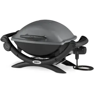 Weber Q Barbecue Kettle (1400 Noir/Gris Rectangulaire Aluminium) pas cher