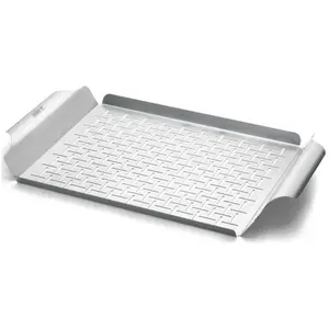 Comparateur de prix : Plat de cuisson WEBER de cuisson en acier inoxydable 40x30x3cm TU