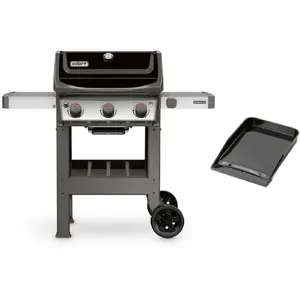 Barbecue à gaz mix plancha émaillée - WEBER - Spirit II E-310 - NoirVendu parmathon