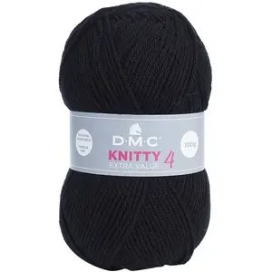 Comparateur de prix : DMC Fil à tricoter Knitty 4 100 g Noir n°965