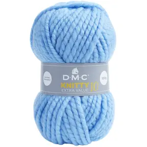 DMC Fil à tricoter Knitty 10 100g Bleu n°969 pas cher