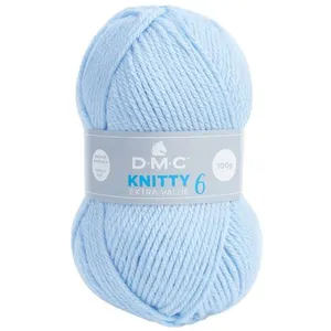 Fil à tricoter Knitty 6 - 100GR - DMC Just Knitting Bleu (675) - Bleu ... pas cher
