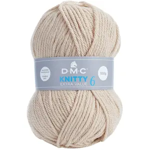 DMC Fil à tricoter Knitty 6 100 g Beige n°936 pas cher