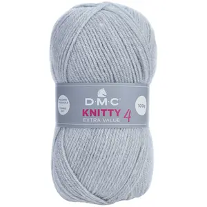 Comparateur de prix : DMC Fil à tricoter Knitty 4 100 g Gris perle n°814