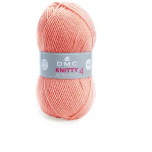 Comparateur de prix : DMC Fil à tricoter Knitty 4 100 g Pêche n°702
