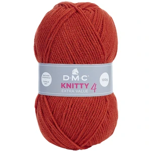 DMC Fil à tricoter Knitty 4 100 g Orange foncé n°700 pas cher