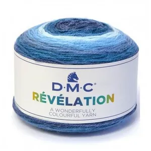 Pelote de laine REVELATION pour étoles - DMC Wonder 211 Bleu - 211 Ble... pas cher