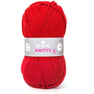 DMC Fil à tricoter Knitty 4 100 g Rouge sang n°833