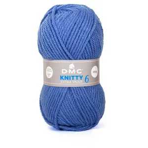 Fil à tricoter Knitty 6 - 100GR - DMC Just Knitting Bleu (667) - Bleu ... pas cher
