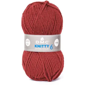 Fil à tricoter Knitty 6 - 100GR - DMC Just Knitting Rouge (779) - Roug...
