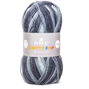 Comparateur de prix : DMC Fil à tricoter multicolore Knitty Pop 50g 476 Gris