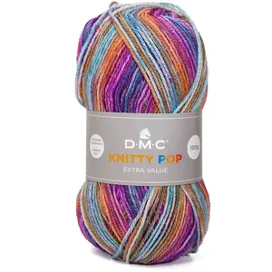 Comparateur de prix : DMC Fil à tricoter multicolore Knitty Pop 50g 477 Multicolore
