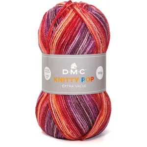 Comparateur de prix : DMC Fil à tricoter multicolore Knitty Pop 50g 478 Orange