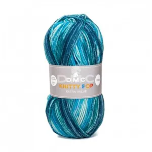 Non communiqué Pelote à tricoter KNITTY POP - DMC Just Knitting(...) - 479 Bleu pas cher