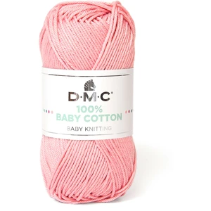 DMC Fil tricot et crochet 100% Baby Cotton 764 Rose pas cher