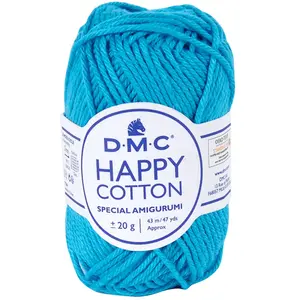 Comparateur de prix : DMC Fil crochet Happy Cotton spécial Amigurumi 786 Bleu cyan