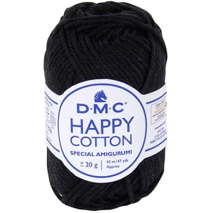 DMC Fil crochet Happy Cotton spécial Amigurumi 775 Noir pas cher