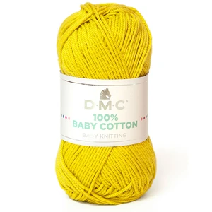 DMC Fil tricot et crochet 100% Baby Cotton 771 Jaune pas cher