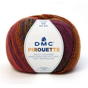 Fil à tricoter PIROUETTE - 200gr - DMC(...) - 843 Rouge