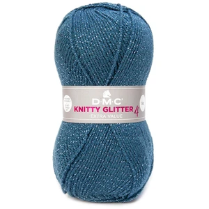 DMC Fil à tricoter pailleté Knitty 4 Glitter 50g 228 Turquoise