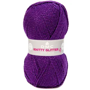 Comparateur de prix : DMC Fil à tricoter pailleté Knitty 4 Glitter 50g 225 Violet