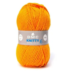 Fil à tricoter Knitty 6 - 100GR - DMC Just Knitting Orange (623) - Ora...