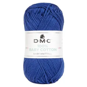 Coton à tricoter 100% Baby Cotton - DMC - certifié Oeko-Tex 798 Bleu -... pas cher