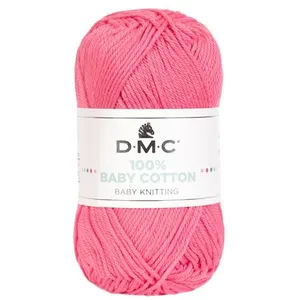 Coton à tricoter 100% Baby Cotton - DMC - certifié Oeko-Tex 799 Rose -... pas cher