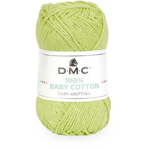 Coton à tricoter 100% Baby Cotton - DMC - certifié Oeko-Tex 779 Vert -... pas cher