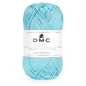 Coton à tricoter 100% Baby Cotton - DMC - certifié Oeko-Tex 785 Bleu -... pas cher