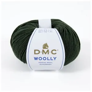 Non renseigné Pelote 100% Laine Vierge Woolly - DMC(...) - 086 Vert sapin pas cher