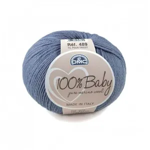 Non renseigné Pelote de mérino à tricoter 100% BABY - Dmc(...) - 72 Bleu pas cher
