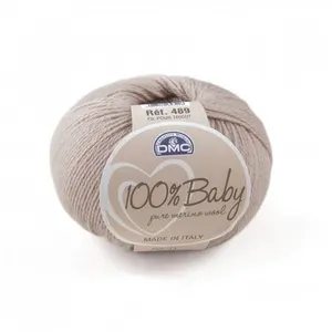 Non renseigné Pelote de mérino à tricoter 100% BABY - Dmc(...) - 11 Marron pas cher