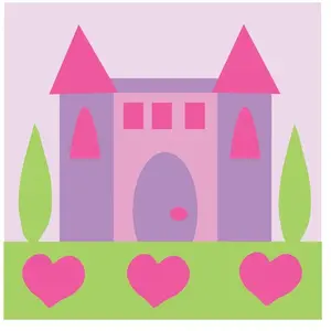 DMC Kit tapisserie XXL - Le château princesse - 15 x 15 cm pas cher