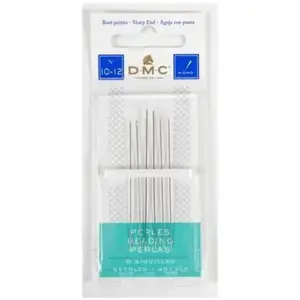 Comparateur de prix : DMC - Aiguilles pour perles - Pack de 6 aiguilles - Grosseur 10/12 - Bout pointu | Loisirs créatifs