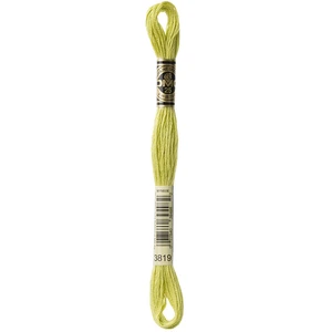 DMC Fil à Broder Mouliné 117MC - couleur 3819 - Vert pas cher