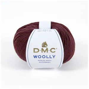 Non renseigné Pelote 100% Laine Vierge Woolly - DMC(...) - 053 Lie de vin pas cher