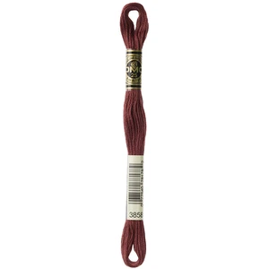 DMC Fil à Broder Mouliné 117MC - couleur 3858 - Marron pas cher